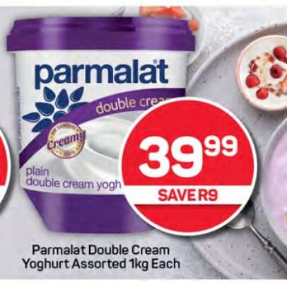 Parmalat Double Cream Yoghurt Assorted