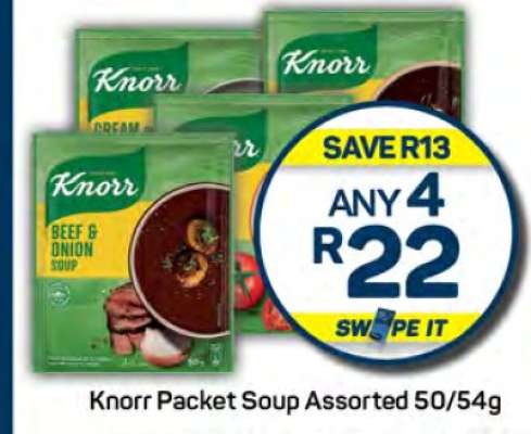 Knorr Packet Soup Assorted 50/54g