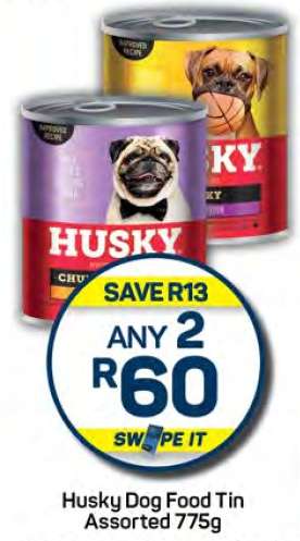 Husky Dog Food Tin Assorted 775g