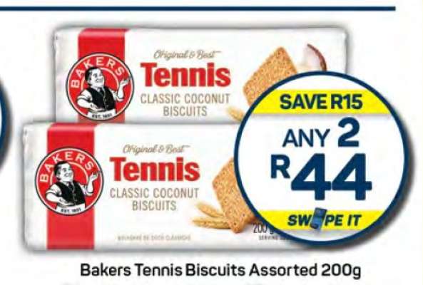 Bakers Tennis Biscuits Assorted 200g