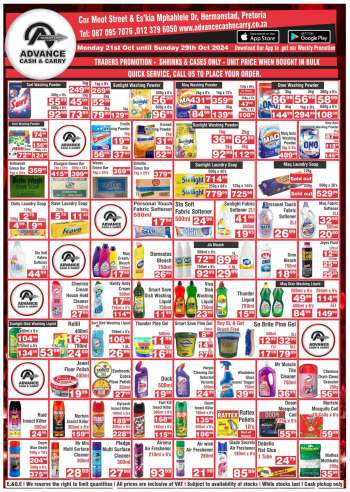 Advance Cash & Carry catalogue  - 21/10/2024 - 29/10/2024.