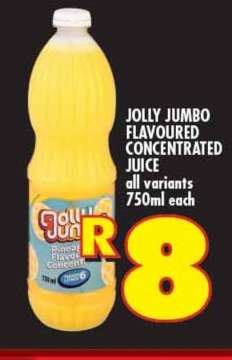 Jolly Jumbo Flavoured Concentrated Juice