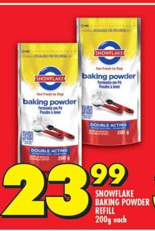 SNOWFLAKE BAKING POWDER REFILL