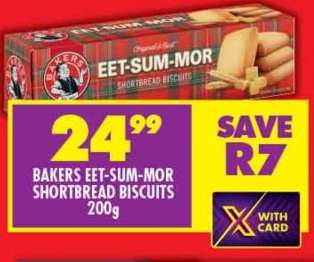 BAKERS EET-SUM-MOR SHORTBREAD BISCUITS 200g