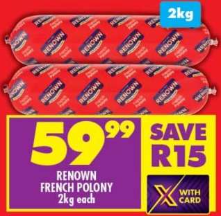 RENOWN FRENCH POLONY