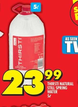 THIRSTI NATURAL STILL SPRING WATER