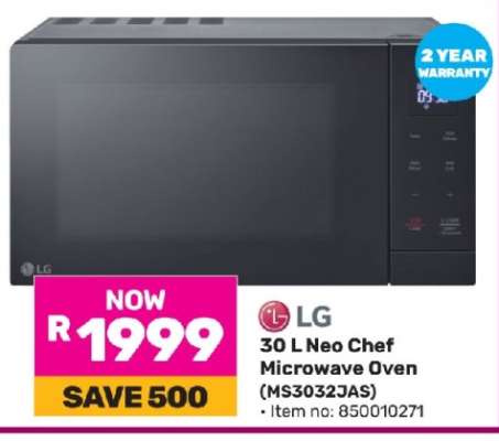 LG 30L Neo Chef Microwave Oven MS3032JAS