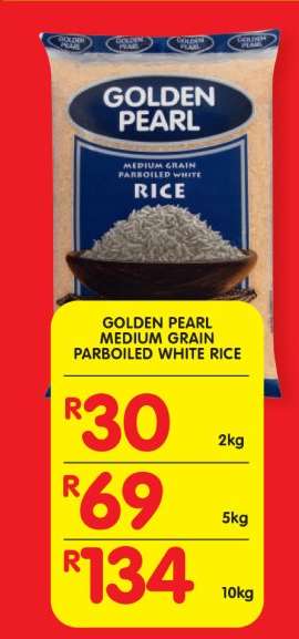 GOLDEN PEARL MEDIUM GRAIN PARBOILED WHITE RICE