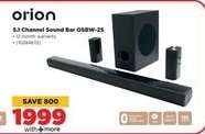 Orion 5.1 Channel Sound Bar OSBSPK 26