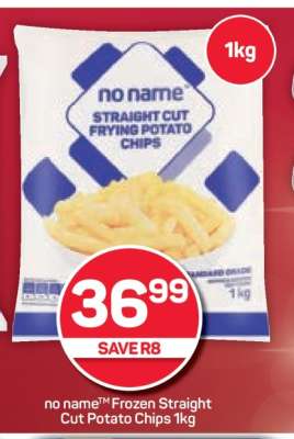 no name Frozen Straight Cut Potato Chips 1kg