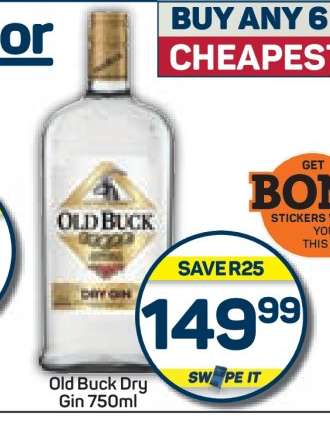 OLD BUCK DRY GIN