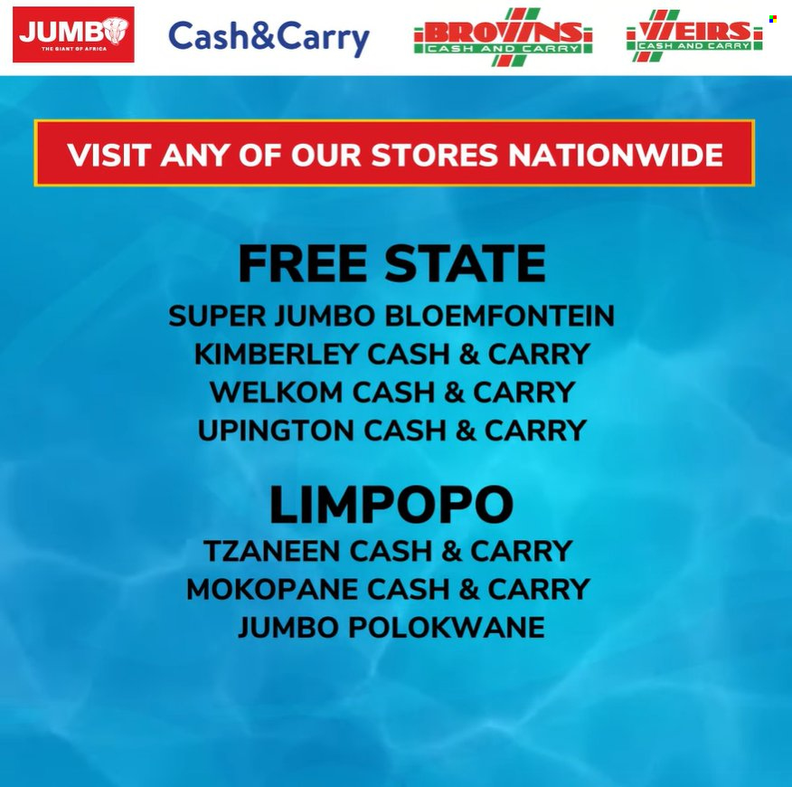 Jumbo Cash & Carry specials - 14/11/2024 - 20/11/2024. Page 1