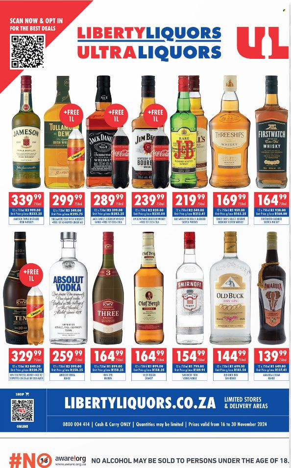 Liberty Liquors specials - 16/11/2024 - 30/11/2024. Page 1