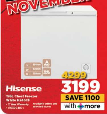 Hisense 198L Chest Freezer White H245CF