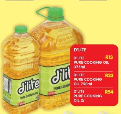 D'LITE PURE COOKING OIL 2ℓ