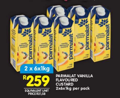 PARMALAT VANILLA FLAVOURED CUSTARD