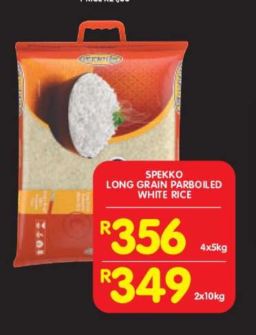 SPEKKO LONG GRAIN PARBOILED WHITE RICE