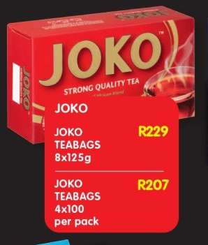 JOKO TEABAGS 8x125g