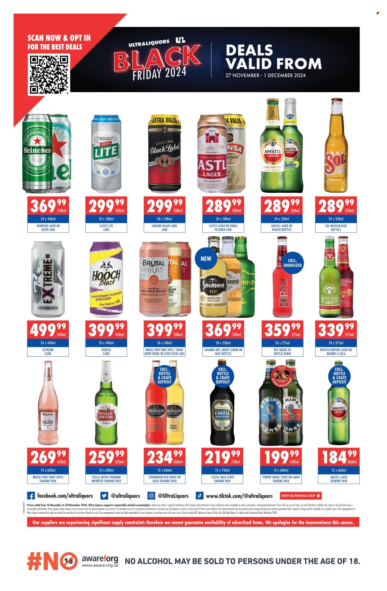 Ultra Liquors specials - 16/11/2024 - 30/11/2024. Page 1