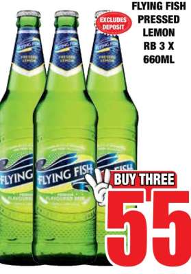 FLYING FISH Pressed Lemon RB 3 x 660ml