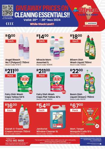 Africa Cash & Carry catalogue  - 20/11/2024 - 26/11/2024.