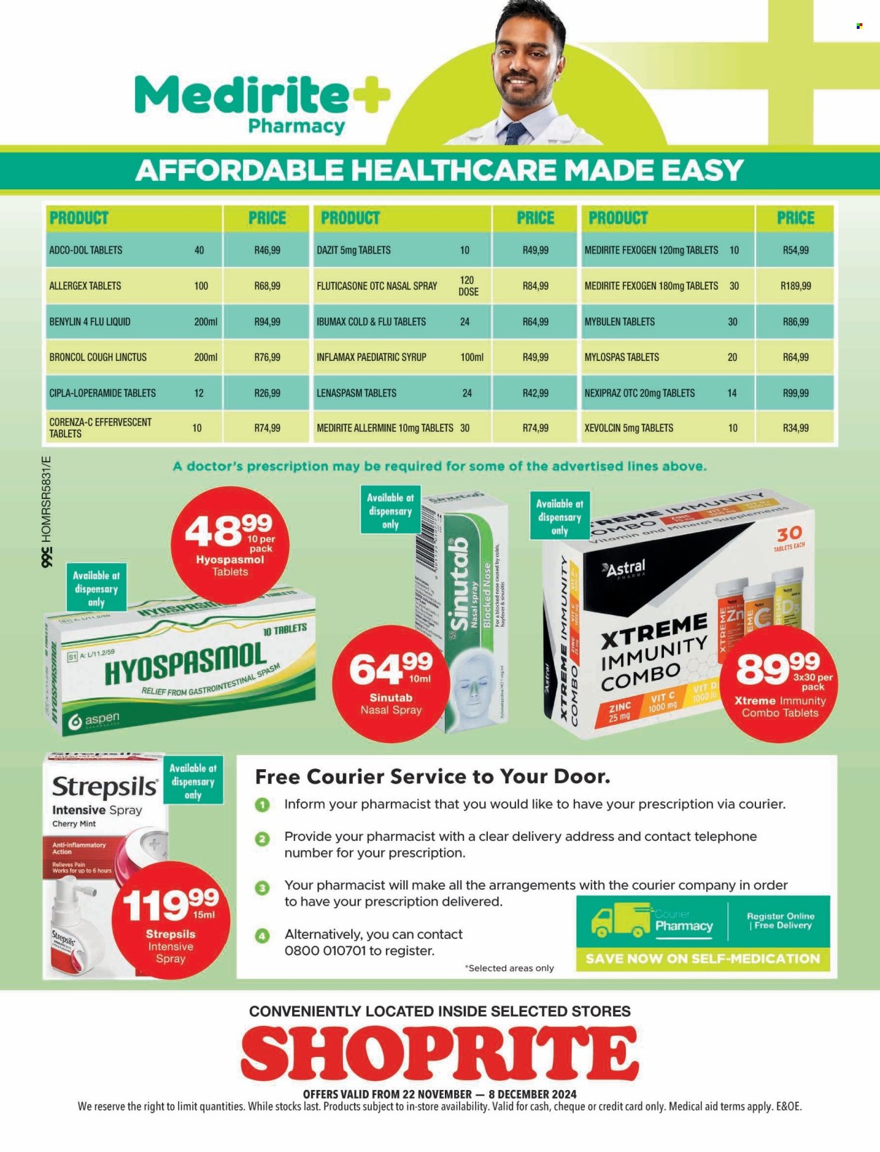 Shoprite specials - 22/11/2024 - 08/12/2024. Page 1