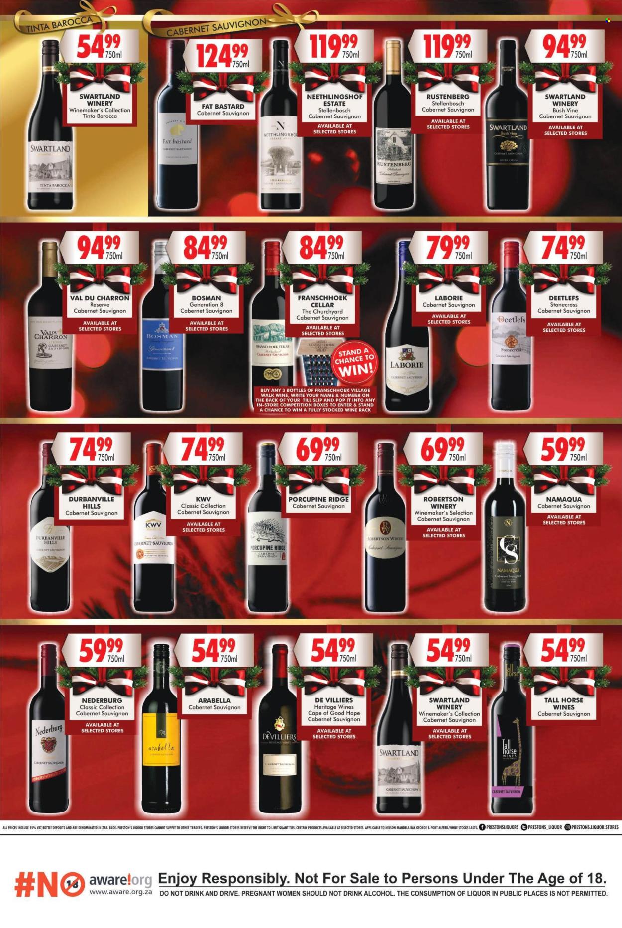 Prestons Liquor Stores specials - 18/11/2024 - 11/12/2024. Page 1