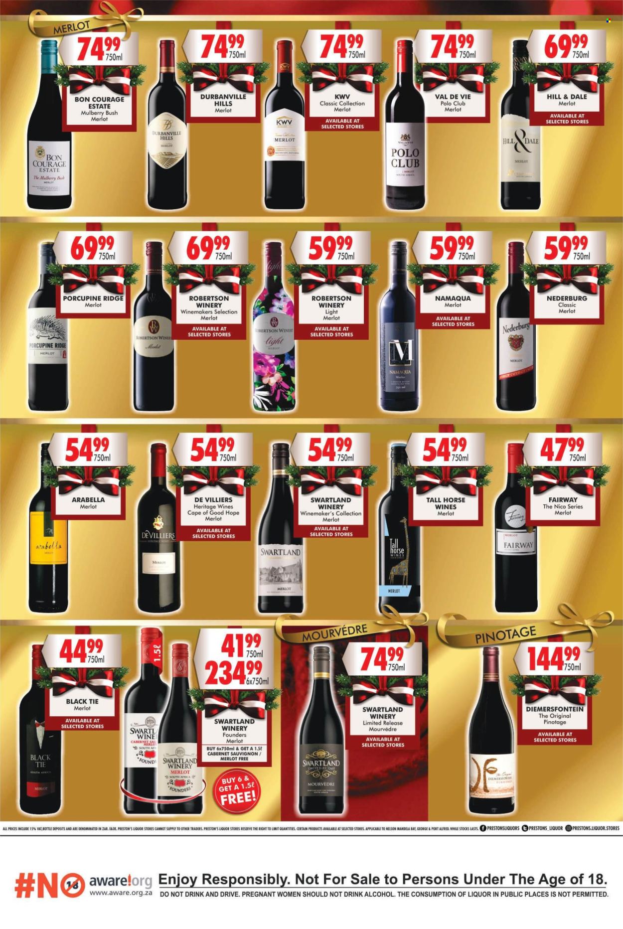 Prestons Liquor Stores specials - 18/11/2024 - 11/12/2024. Page 1