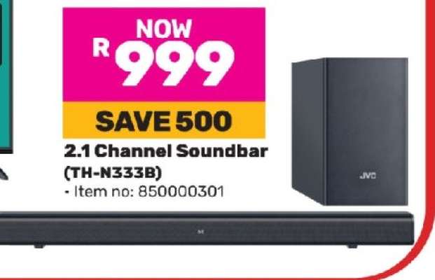 JVC 2.1 Channel Soundbar TH-N333B