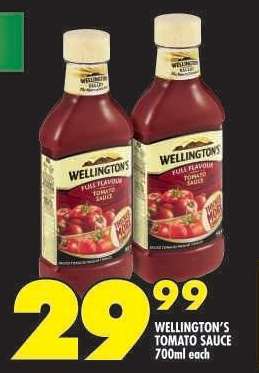 Wellington's Tomato Sauce