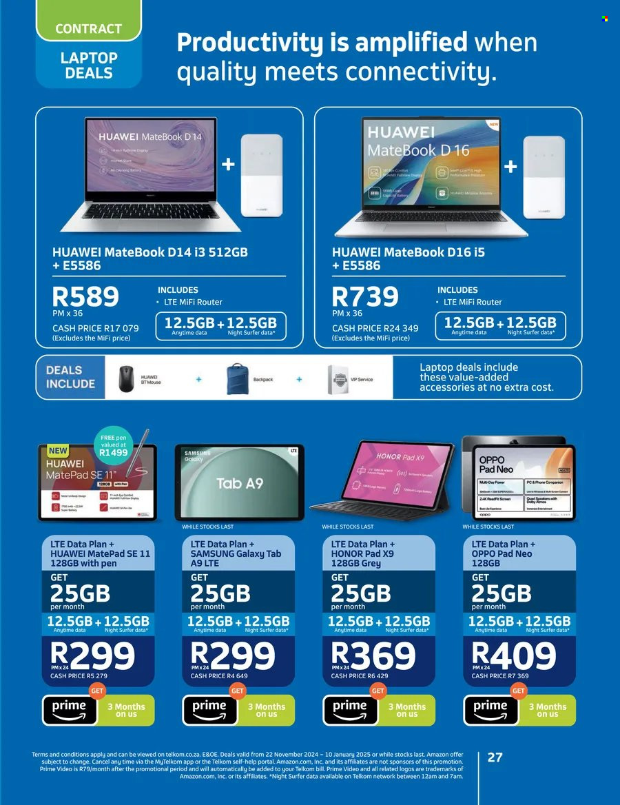 Telkom specials - 22/11/2024 - 10/01/2025. Page 1