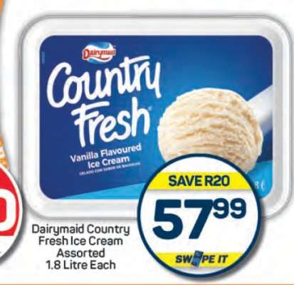 Dairymaid Country Fresh Ice Cream