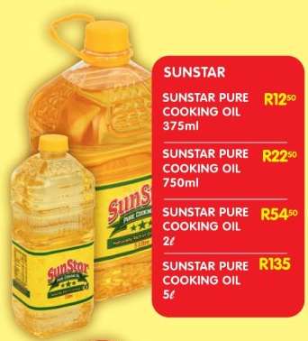 SUNSTAR PURE COOKING OIL 2L