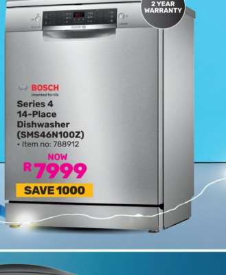 Bosch Series 4 14-Place Dishwasher SMS46N100Z