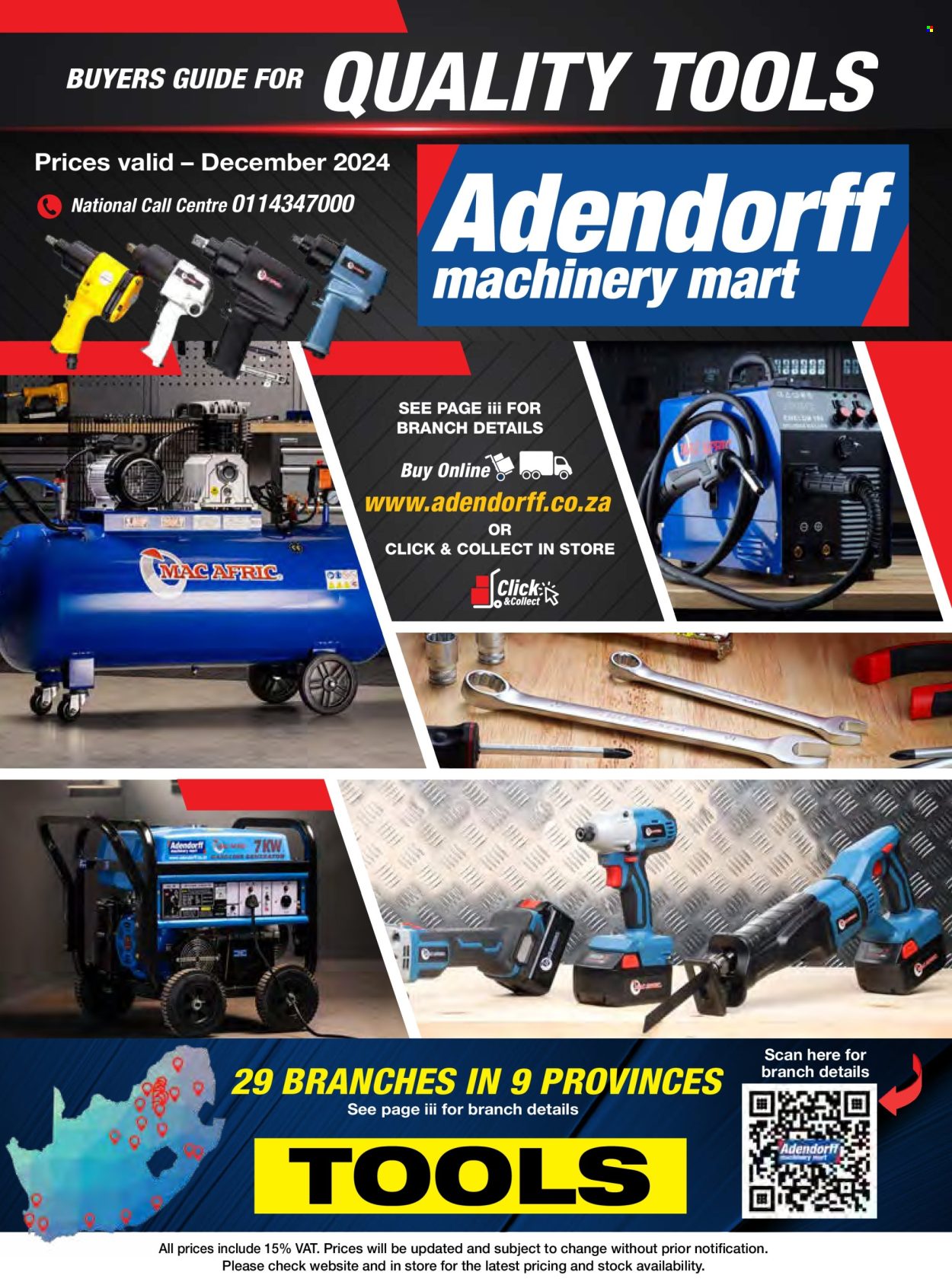 Adendorff Machinery Mart specials - 06/12/2024 - 31/12/2024. Page 1