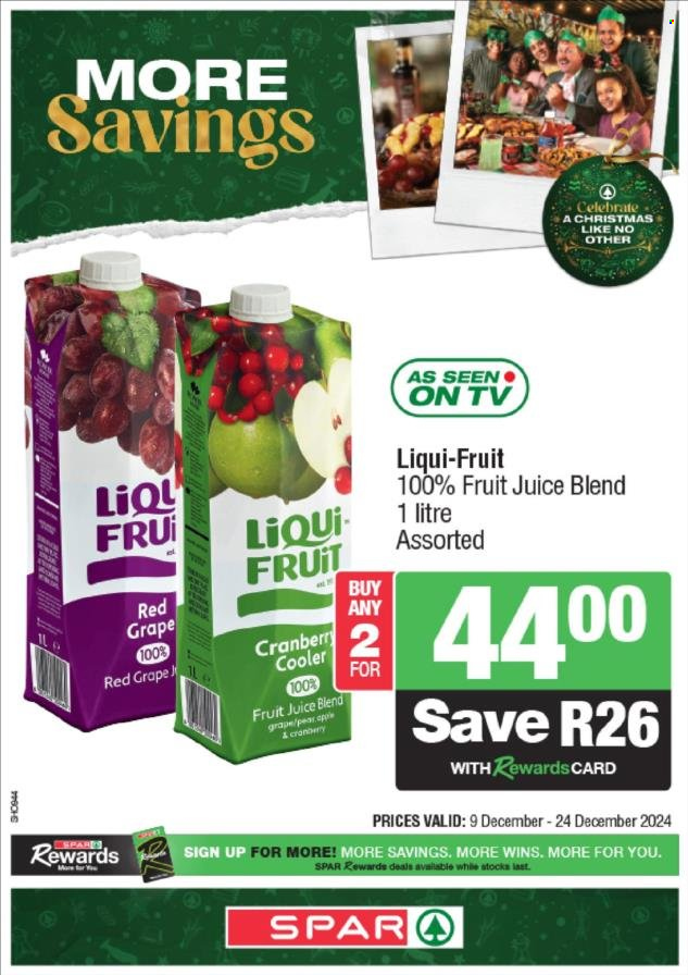 SPAR specials - 09/12/2024 - 24/12/2024. Page 1