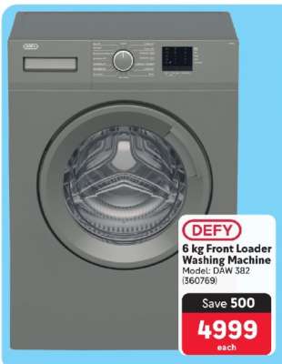 Defy 6 kg Front Loader Washing Machine