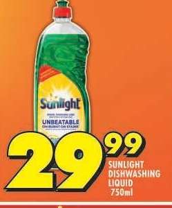 Sunlight Dishwashing Liquid