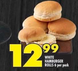 White Hamburger Rolls