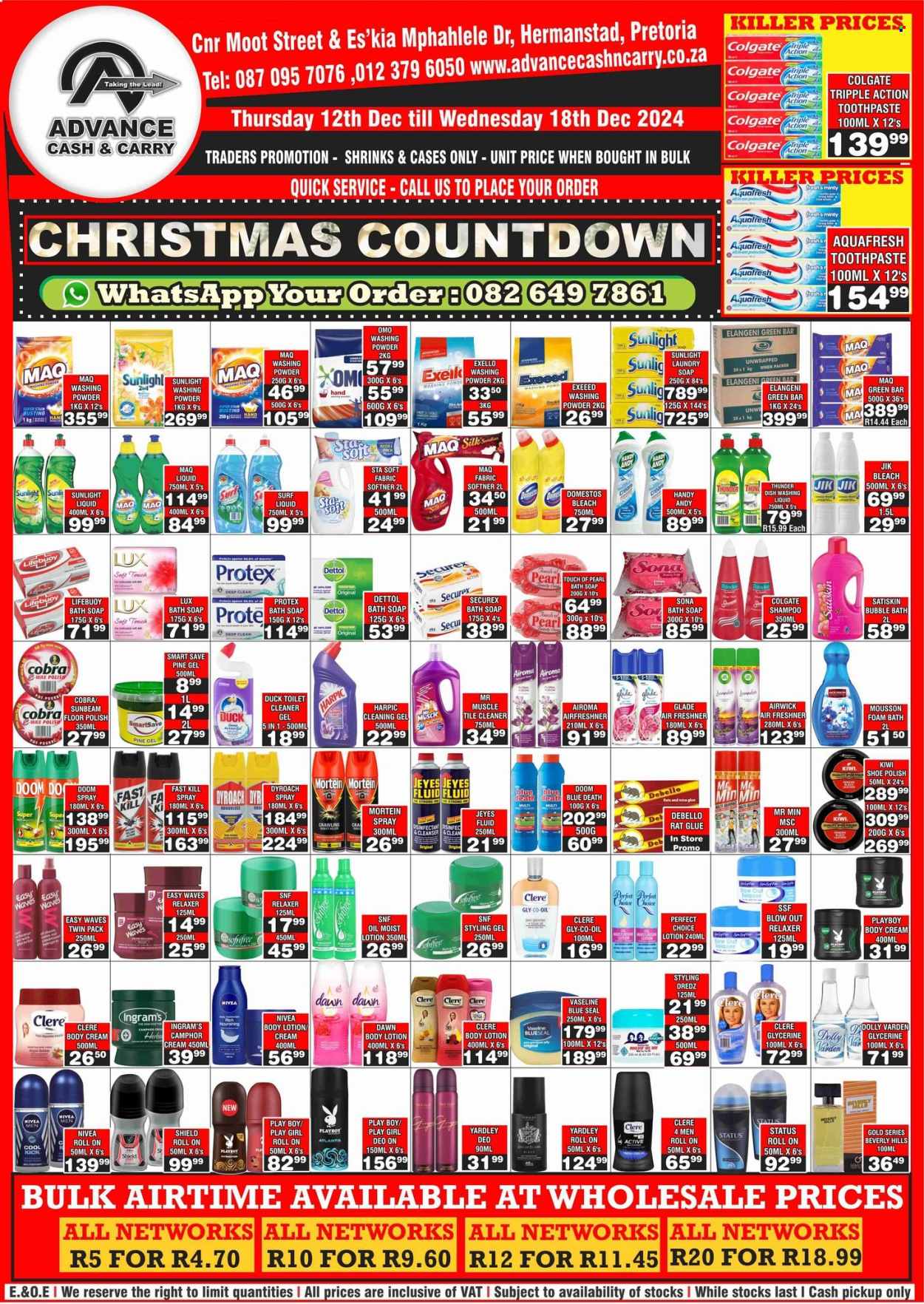 Advance Cash & Carry specials - 12/12/2024 - 18/12/2024. Page 1