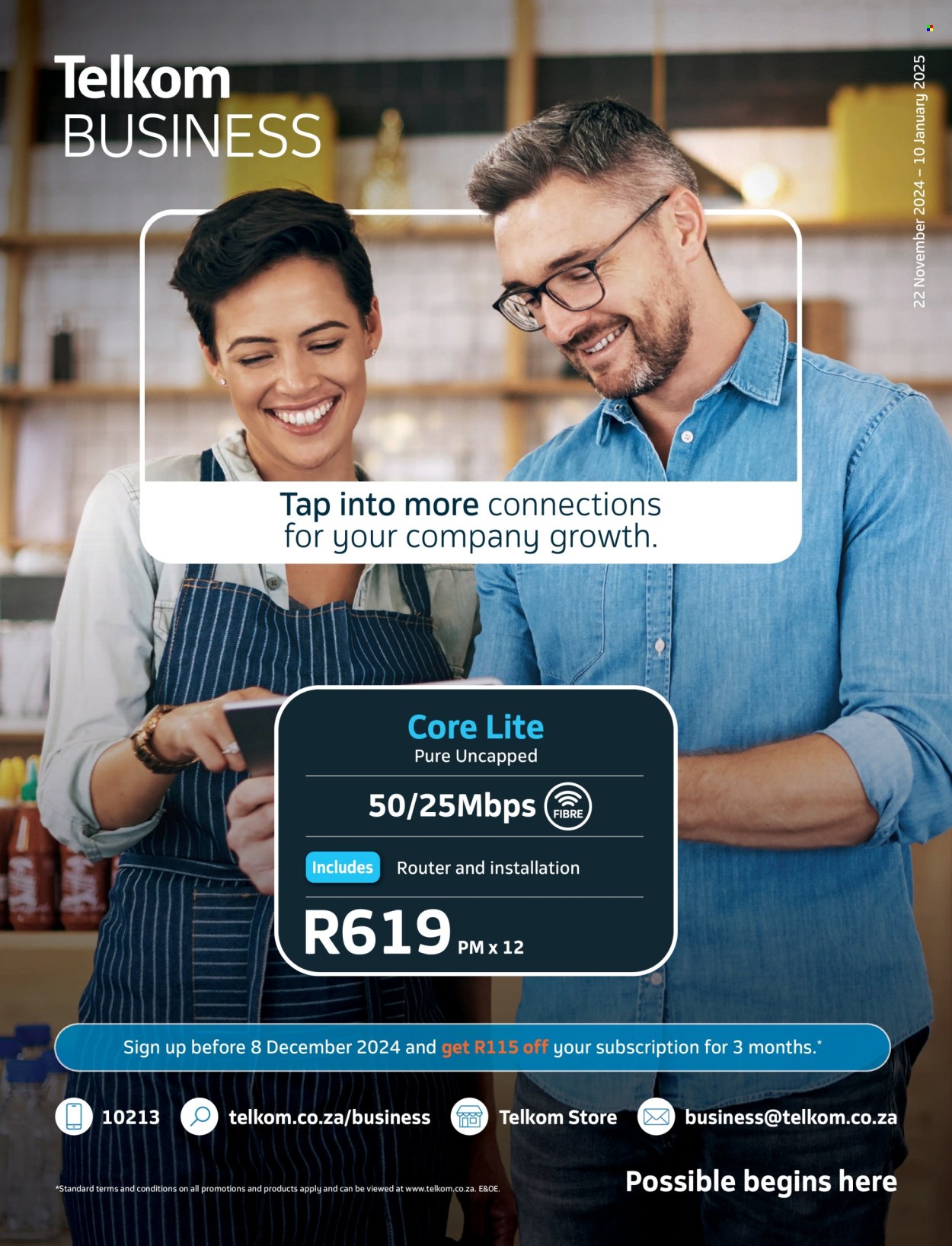 Telkom specials - 22/11/2024 - 10/01/2025. Page 1