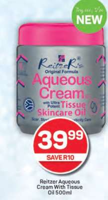 Reitzer Aqueous Cream With Tissue Oil 500ml