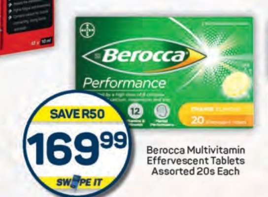 Berocca Multivitamin Effervescent Tablets Assorted 20s Each