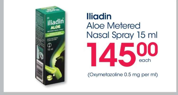 Iliadin Aloe Metered Nasal Spray 15 ml