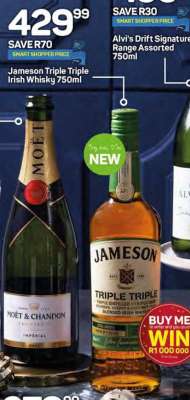 Jameson Triple Triple Irish Whisky 750ml