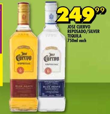 JOSE CUERVO REPOSADO/SILVER TEQUILA