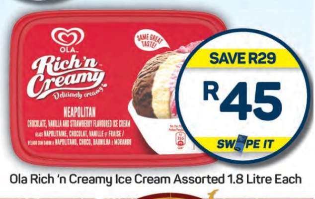 Ola Rich 'n Creamy Ice Cream Assorted