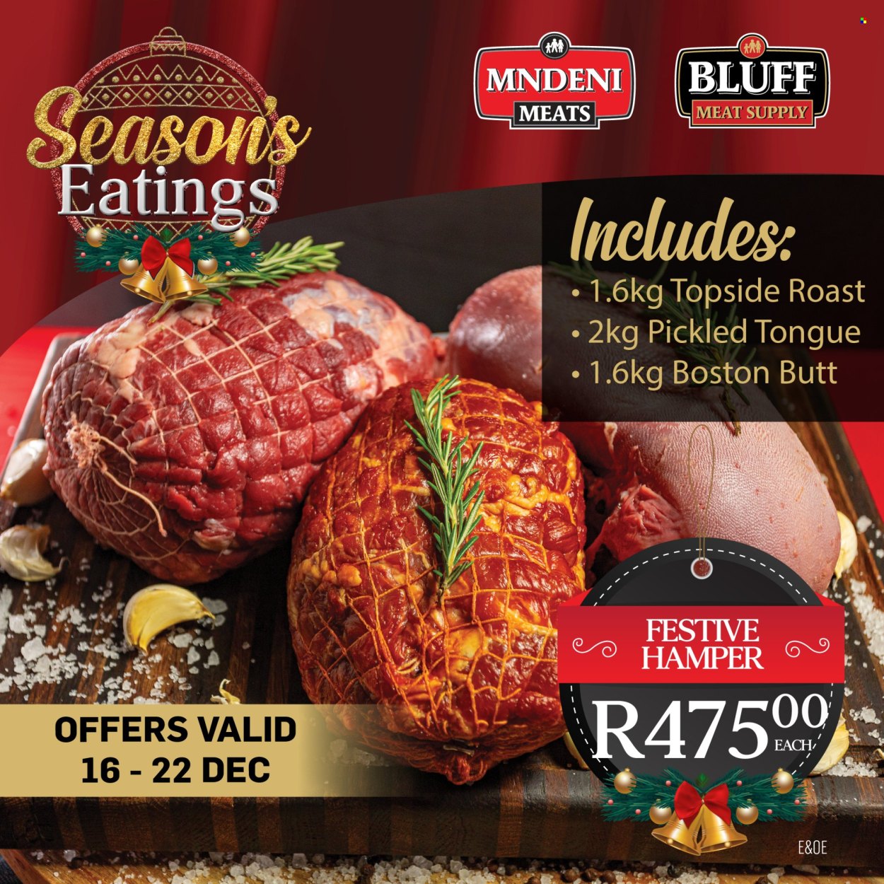 Bluff Meat Supply specials - 16/12/2024 - 22/12/2024. Page 1