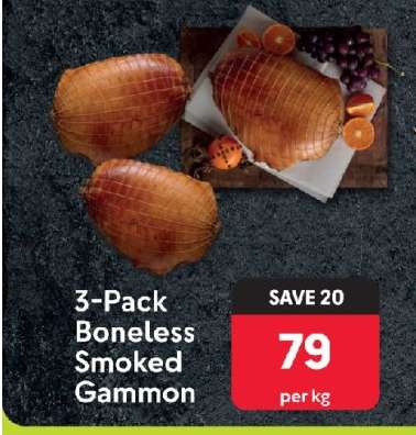 3-Pack Boneless Smoked Gammon