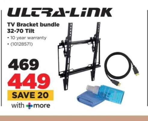 Ultra-Link TV Bracket bundle 32-70 Tilt